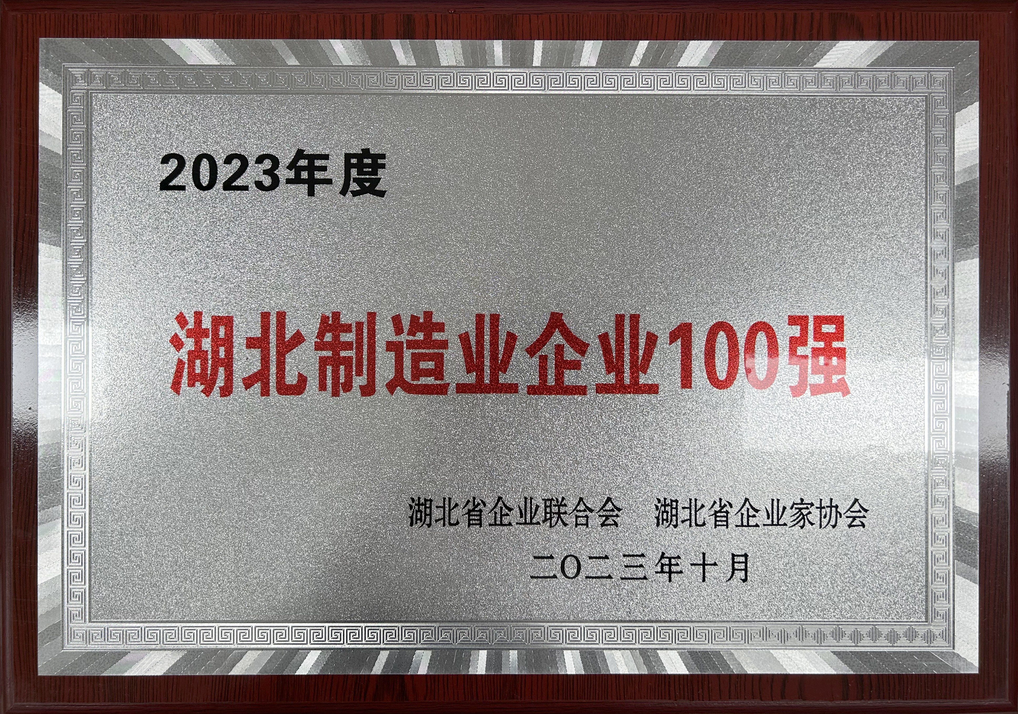 2023年度湖北制造業(yè)企業(yè)100強(qiáng)